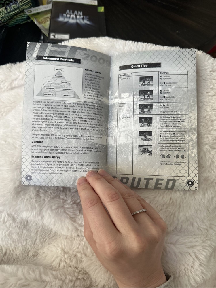 XBOX 360 Manual Only UFC 2009 Undisputed