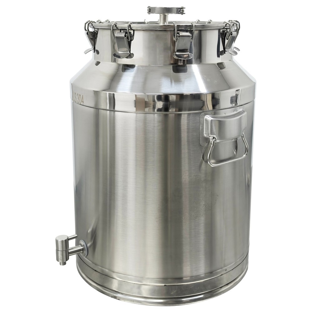 64L Stainless Steel Fermenter/Storage Tank for Wine Brewing, Storage, Transport