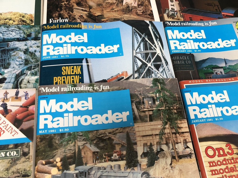 12 Model Railroader Train Magazines 1981 Complete Year