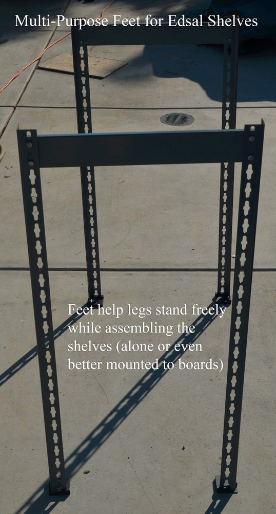 Multi-Purpose Feet for Edsal Shelves