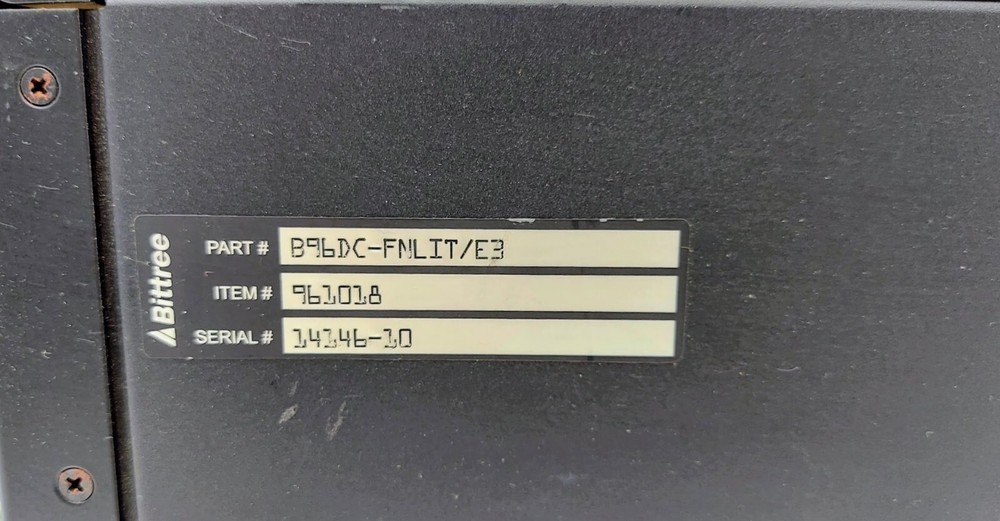BITTREE B96DC-FNLIT/E3 Patchbay Audio Bantam