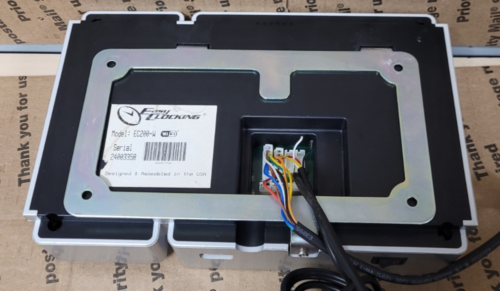 Easy Clocking EC200-W WiFi Time Clock Fingerprint/RFID Card Reader (POWERS ON)