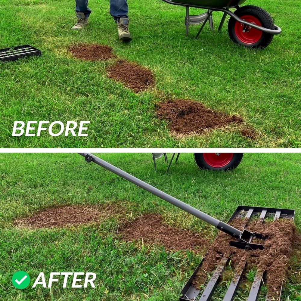 Lawn Leveling Rake, Levelawn Tool, Heavy Duty Effort Saving Lawn Level Tool, Ste