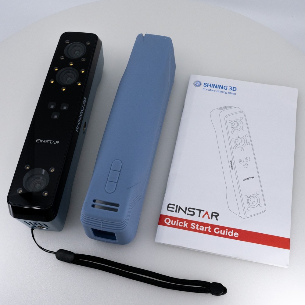 Shining3D Einstar Handheld 3D Scanner IR VCSEL 0.1mm Case Cables Tested