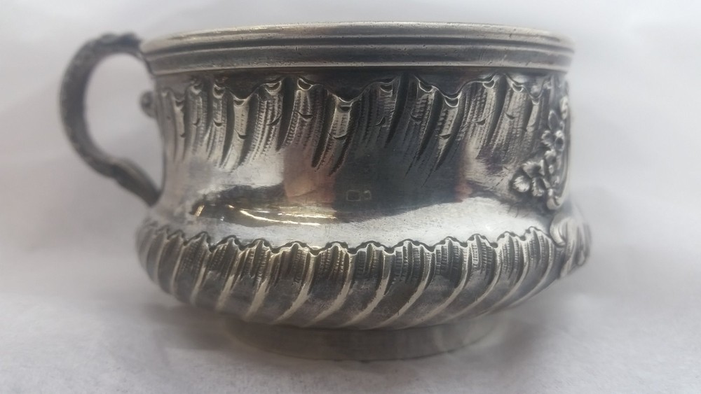 FRENCH STERLING SILVER CUP WITH HANDLE  DIDI