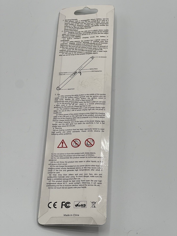 Matte SilverUSB Charging Arc Lighter Plasma Lighters For Collection Long Lasting