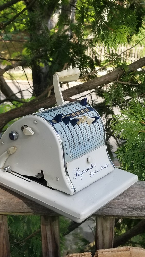 VINTAGE CHECK WRITER PAYMASTER RIBBON WRITER