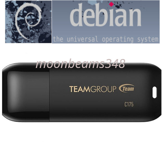 Debian 13.0.0 64 Bit Gnome FAST 32 Gb 3.2 Usb Drive Linux Bootable Live Install