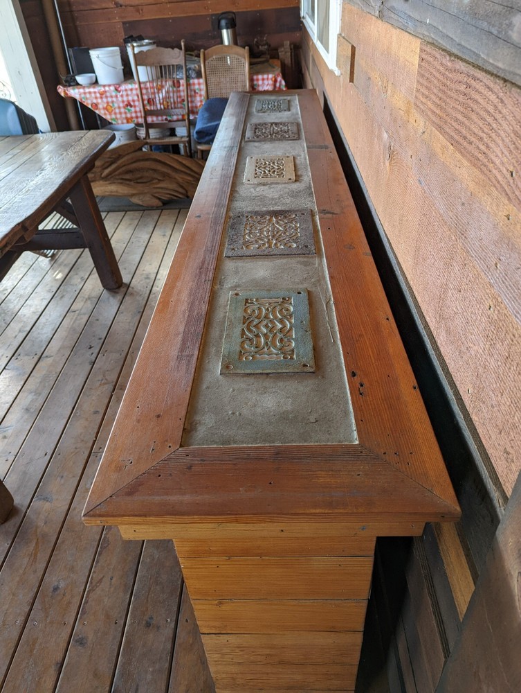 Antique Barn Wood Wine Bar