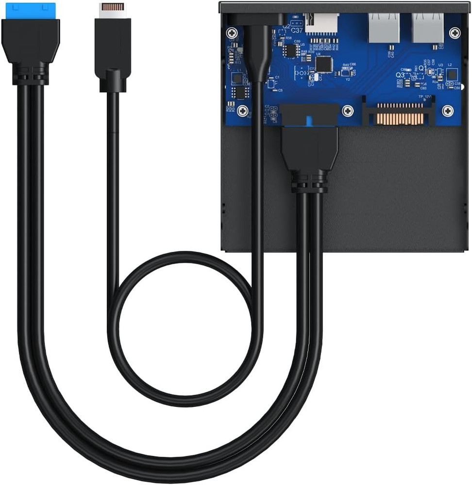 3.5 Inch Front Panel USB C Hub Sd/Microsd Internal Card Reader 20Gbps USB 3.2 ..