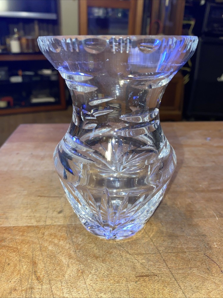 Lead Crystal Flared Vase 5 3/8" Tall