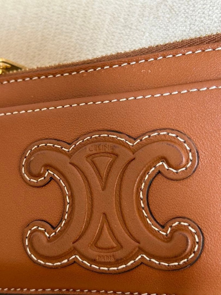 CELINE Triomphe Fragment Case Smooth Lambskin