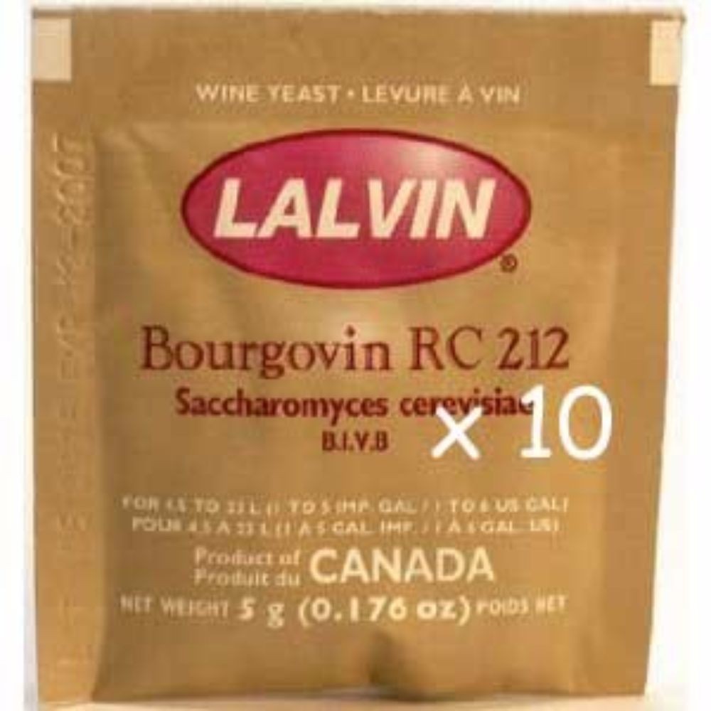 Bourgovin RC-212 (10 Packs) Wine Yeast