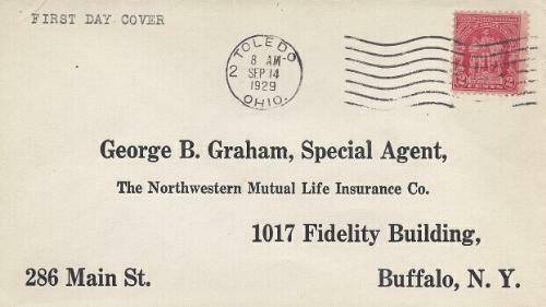 680 2c FALLEN TIMBERS - Insurance Co. reply envelope