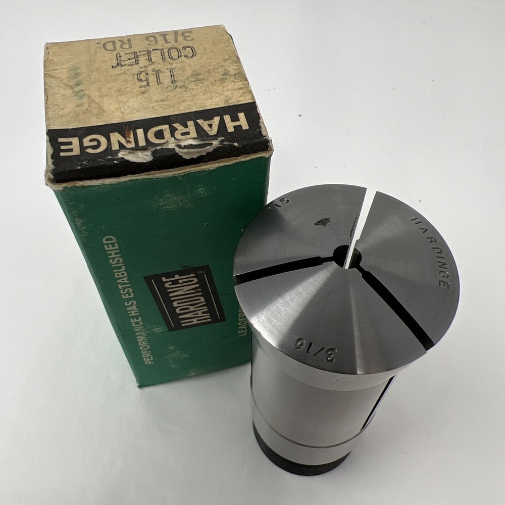 New HARDINGE 115 SMOOTH COLLET CHUCK 3/16"