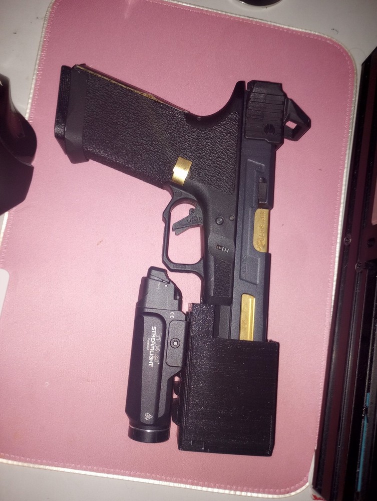 [3D Bro] Airsoft Glock 34 XTEK Muzzle Device - Tension Rail On *CHOOSE 1 DESIGN*
