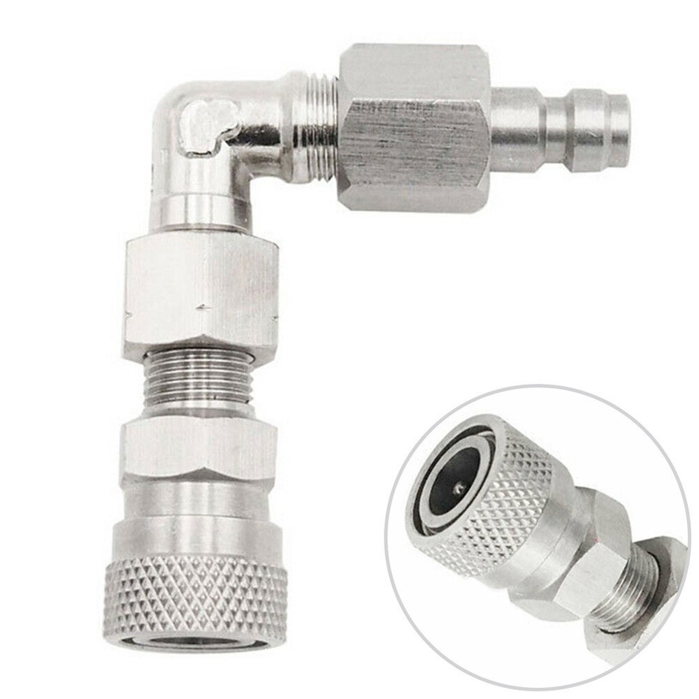 PCP-Paintball DIY 90° Swivel Quick Disconnect Release Fitting Adapter
