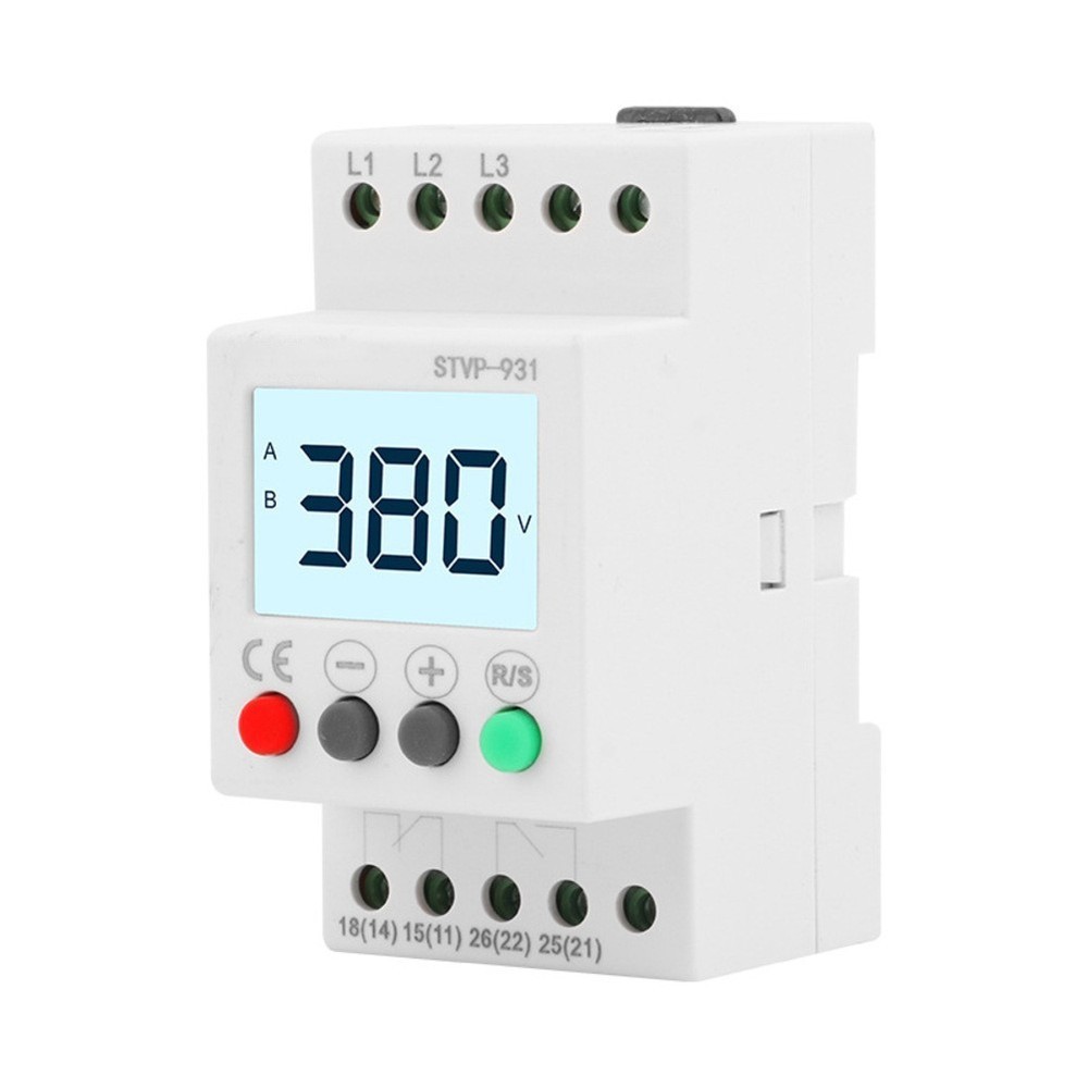 Adjustable Under Over Voltage Protector for 3 Phase Electrical Systems