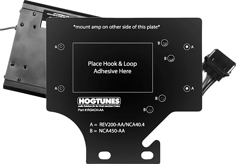 Hogtunes Motorcycle Fairing Amplifier Adapter Mount 1998-2013 Harley Road Glide