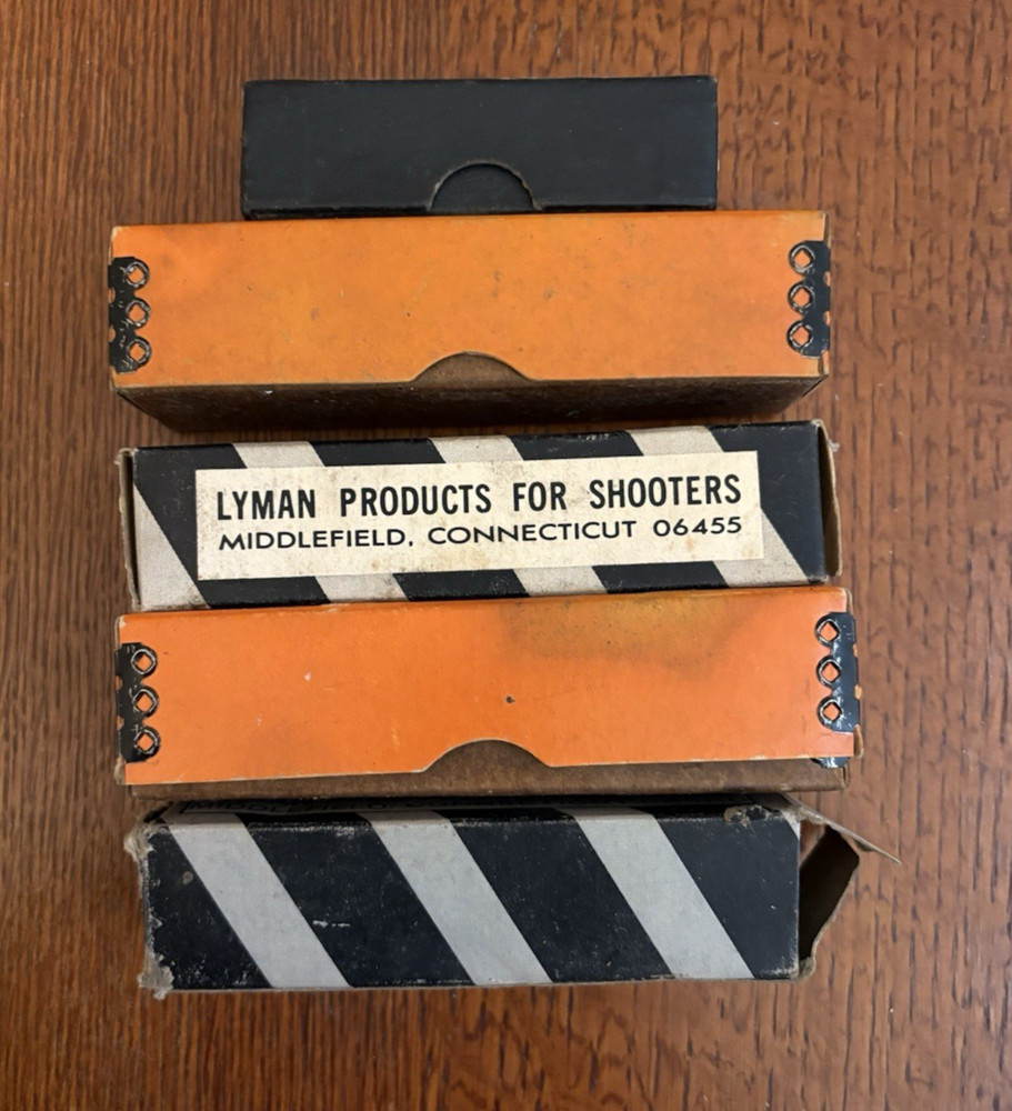 5 Boxes - 1 Lyman Sight No 55S Box 4 Lyman Lube Boxes - Empty