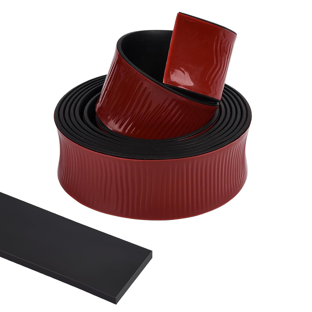Neoprene Rubber Strips Self Adhesive Solid Rubber Sheets Rolls Strips for DIY...