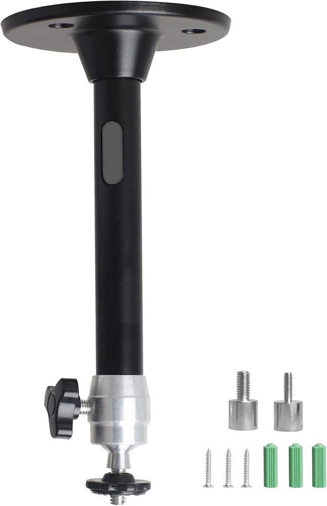 Mini Ceiling Wall Projector Mount Stand Compatible with QKK, Upright, Black