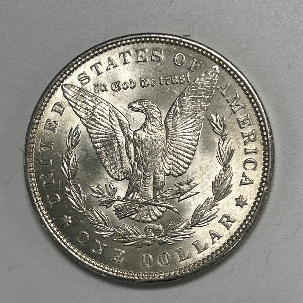 1890 $1 Morgan Silver Dollar BU Uncirculated