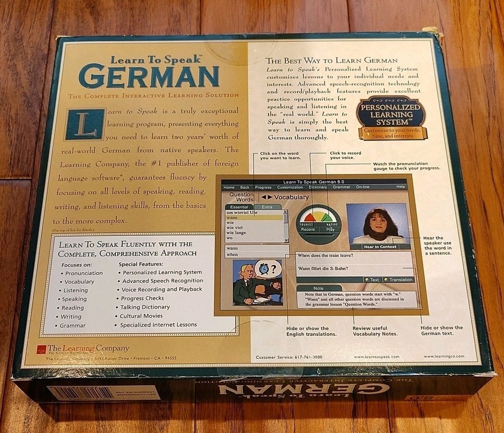 Learn to Speak German Complete Interactive Learning Solution Version 8.0 New