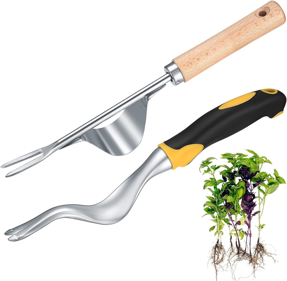 2 Pcs Hand Weeder Puller Tool, Manual Weed Puller Tool Kit, Garden Manual Wee...