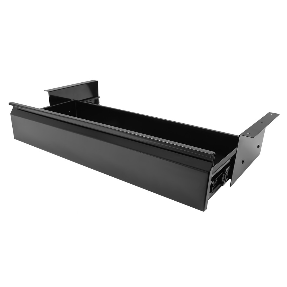 22” Black Space Saver Sliding Under Desk Storage Drawer Pull-out Drawer
