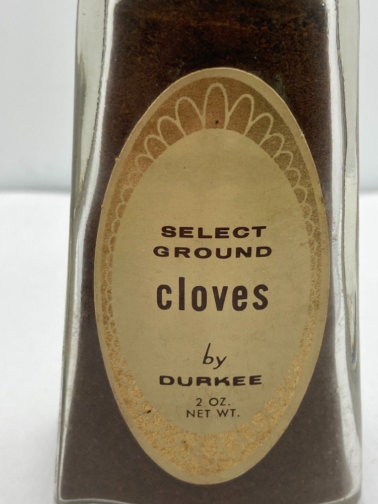Vintage Durkee Spice Jar Bottle Select Ground Cloves