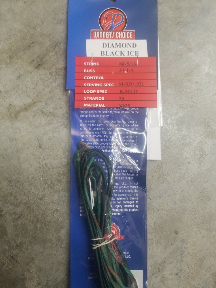 Winners Choice String & Cable for Bowtech Diamond Black Ice
