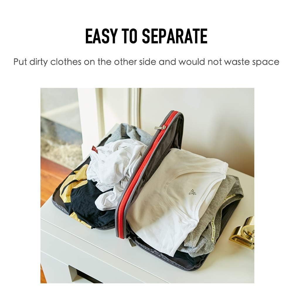 BeeNesting Waterproof Compression Packing Cubes 5/6/8 sets, Large Travel Pack...