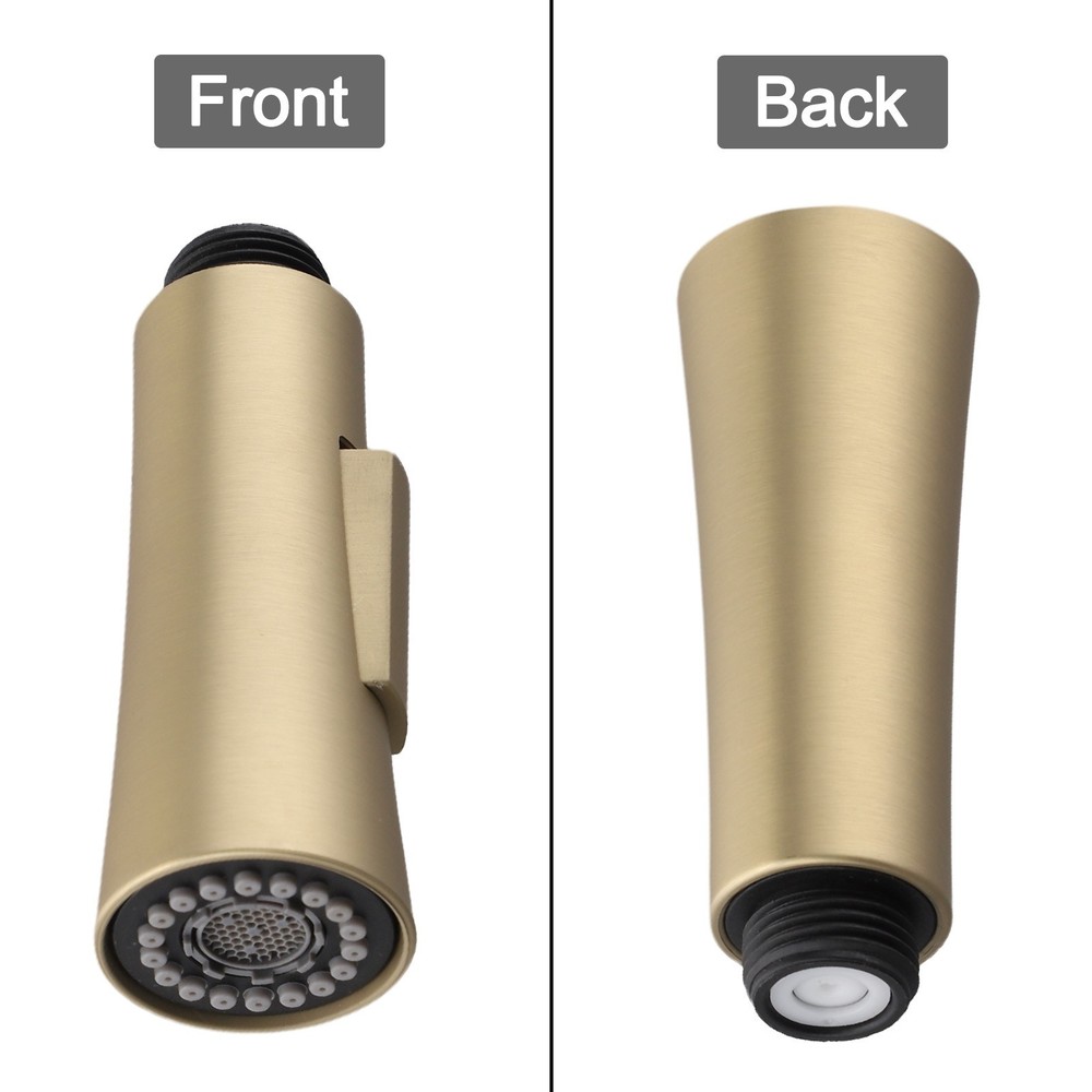 1 8 GPM Pull Down Kitchen Faucet Brushed Gold Sprayer Head Replacement