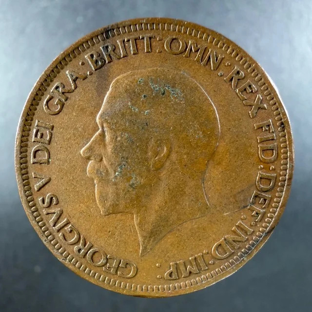 1929 Great Britain Half Penny Lightly Circulated