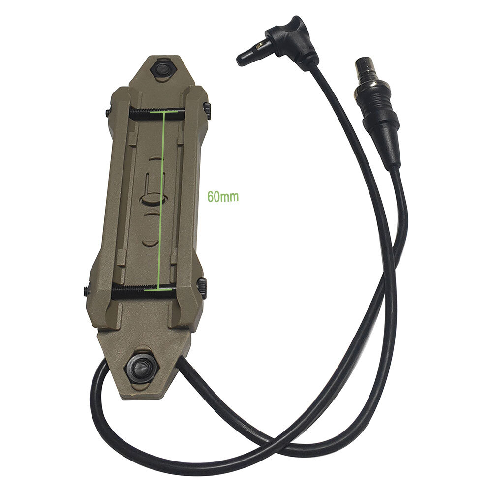 Tactical Augmented Dual Function Pressure Switch Crane PEQ DBAL Flashlight SOTAC