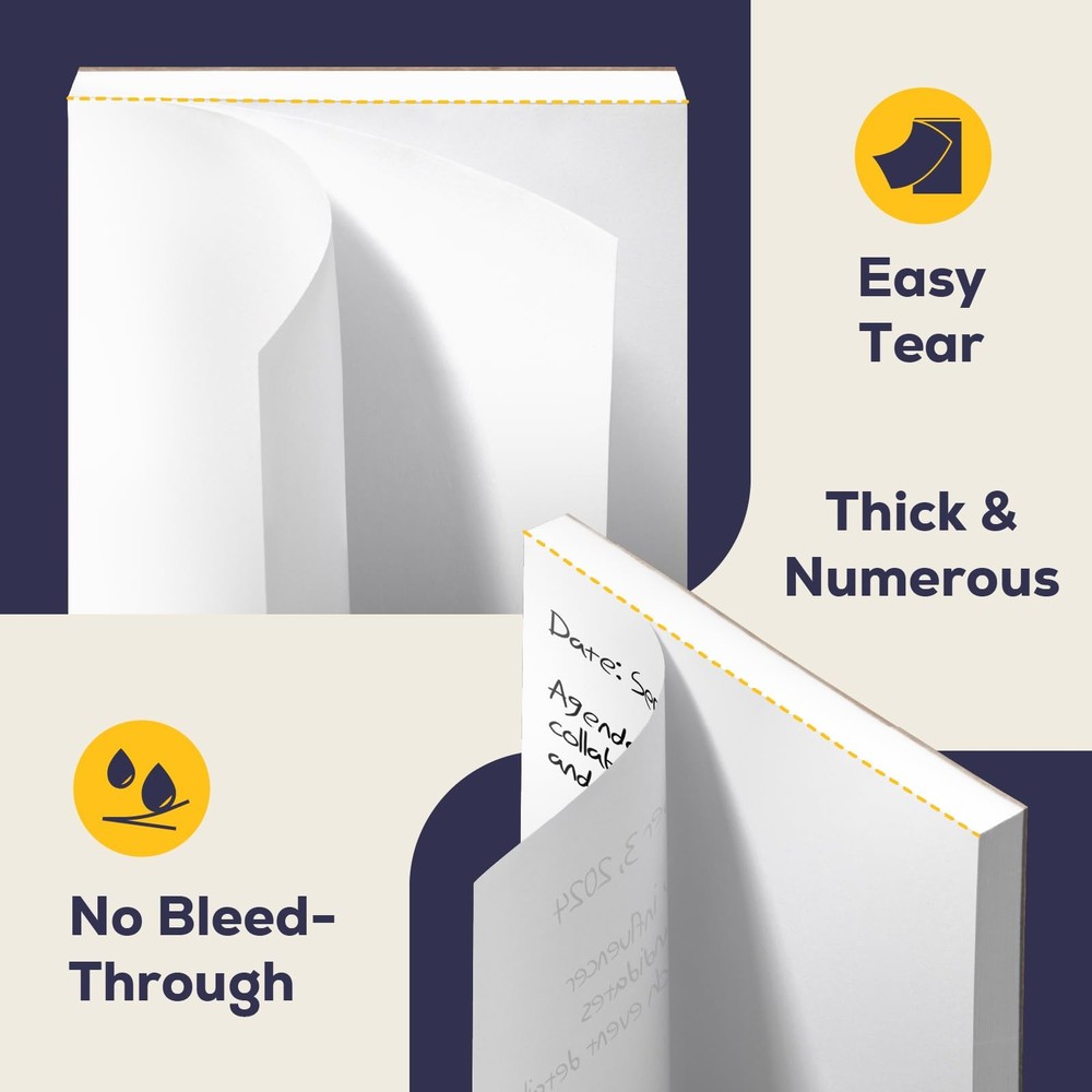 FMP Brands 10x 4x6 Note Pads, 100 Sheets Ea, Writing Scratch Memo Pad
