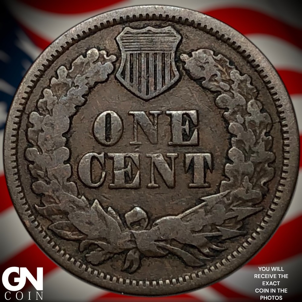 1865 Indian Head Cent Penny Z4304