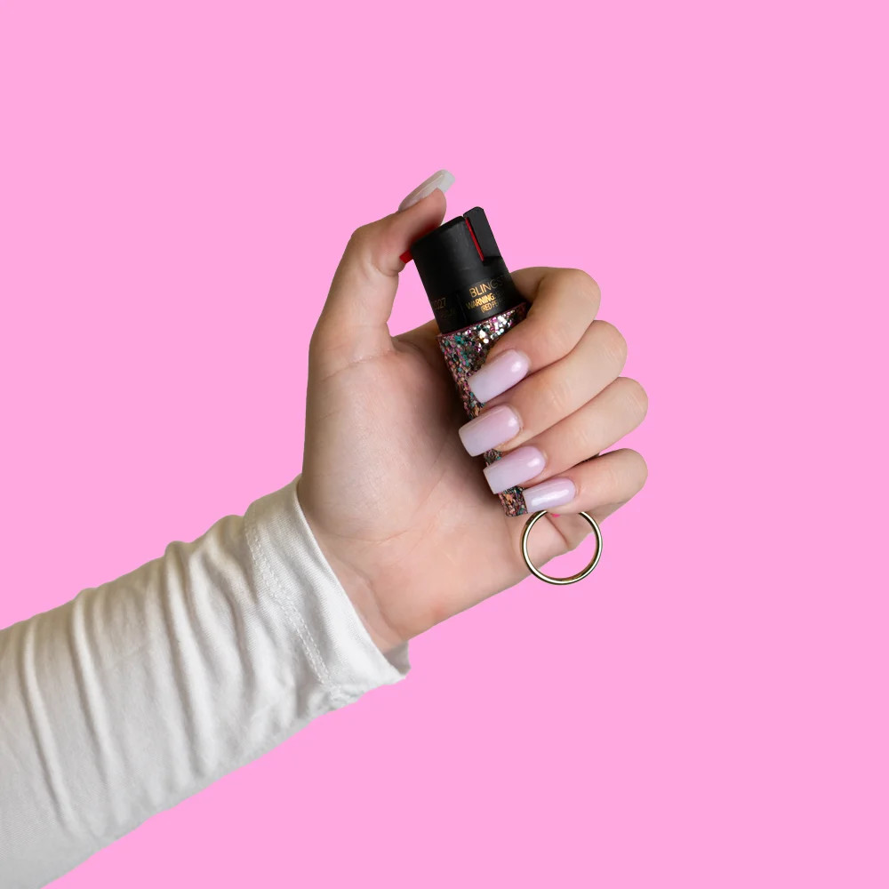 BLINGSTING Essentials Maximum Strength Pepper Spray with Key Ring.