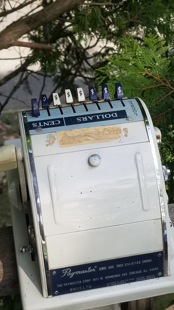 VINTAGE CHECK WRITER PAYMASTER RIBBON WRITER