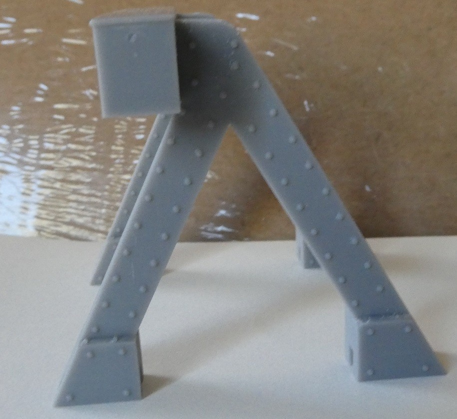 Metal Riveted Track Bumper Resin G Scale Model Accessory