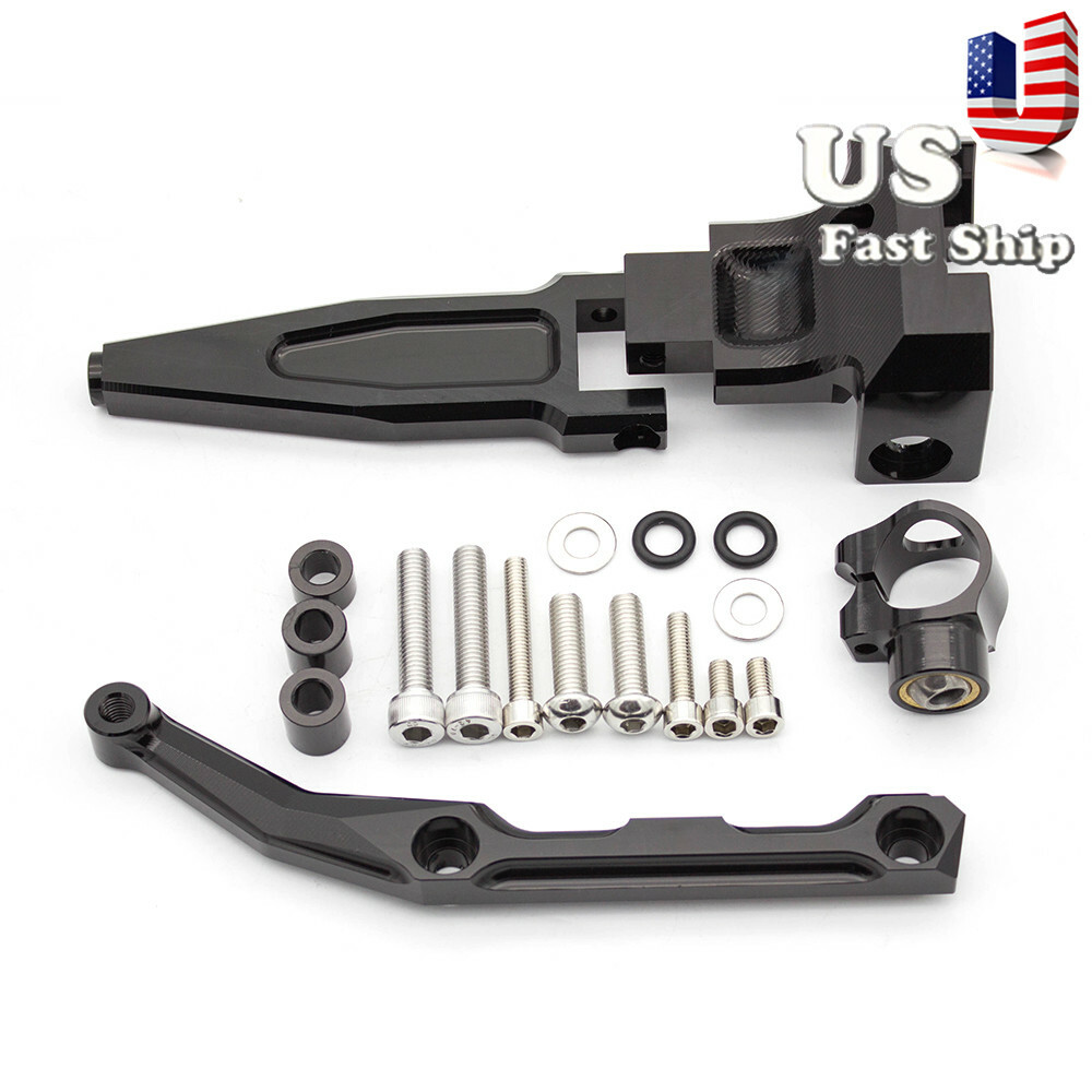 For MT-09 Tracer 15-2020 CNC Steering Damper Stabilizer Linear Bracket Kit Mount