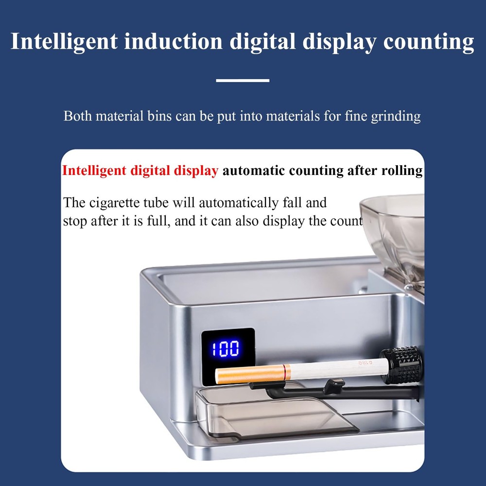 DIY Cigarette Rolling Machine Electric Automatic Tobacco Roller Injector Maker