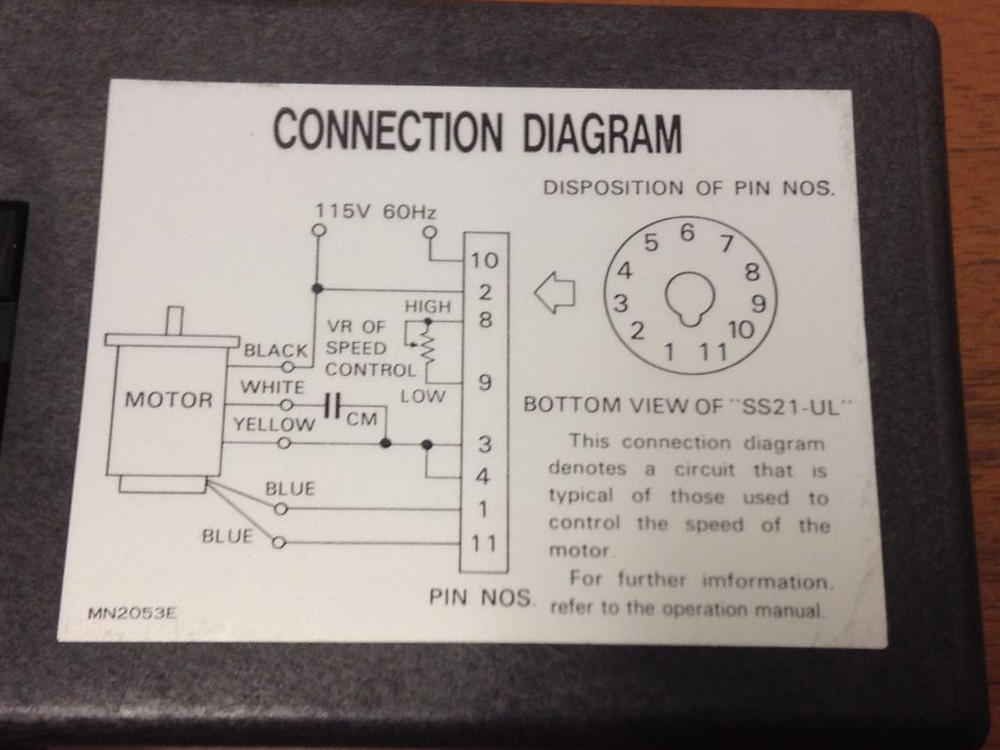 Oriental Motor - Part #SS21-UL - Speed Control Pack with Base