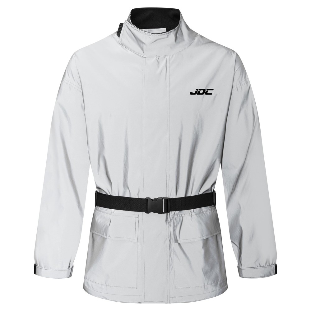 Waterproof Motorcycle Rain Cover Jacket High Visibility Shield Reflective...