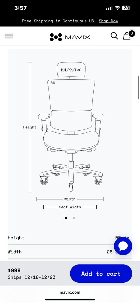 Mavix gaming chair