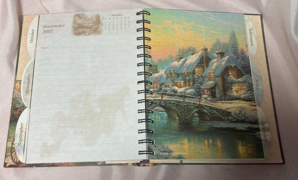 Thomas Kinkade Calendar Event Planner 2007 New