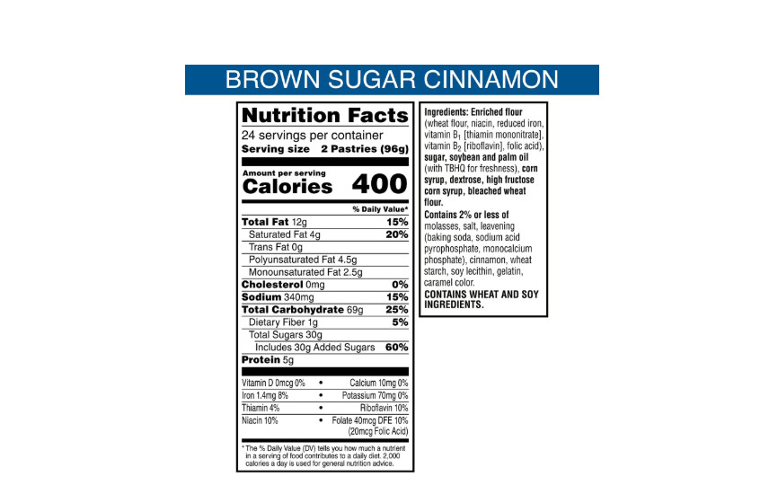 Pop-Tarts Brown Sugar Cinnamon, 48 ct.