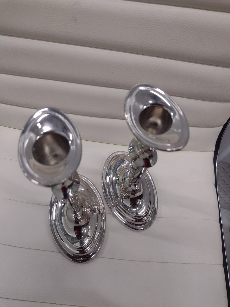 Gorham Candlestick Holders Silver Pair /Set Of Two