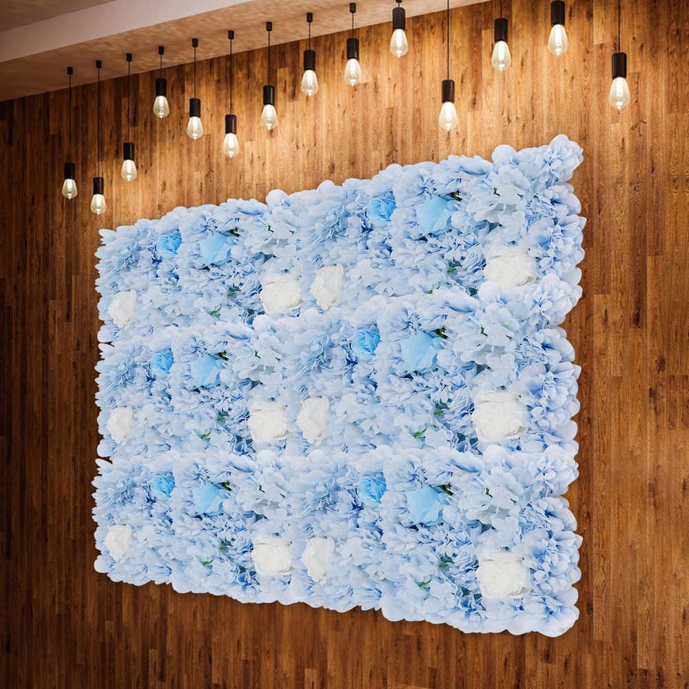 Artificial Flower Wall Panels, Artificial Flower Wall Backdrop, 12PCS Panels